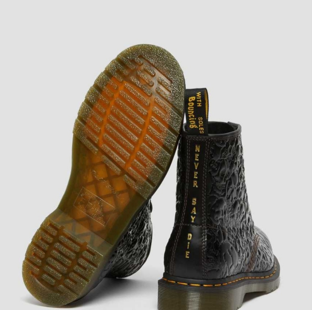 Dr. Martens Goonies Yellow and Brown Combat Boots